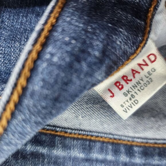 J Brand Skinny Leg Jeans Women's Size 27 Blue - Picture 8 of 10